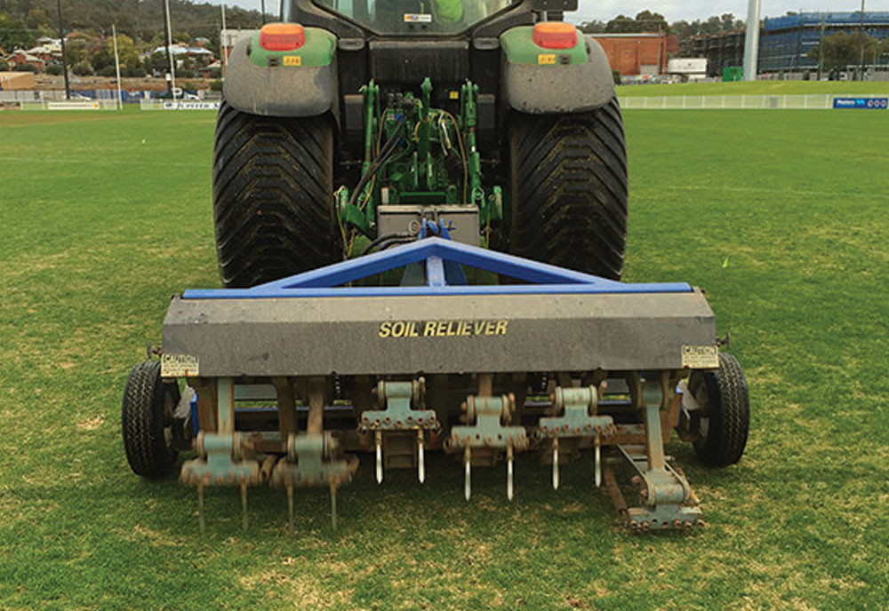 line planting sports fields